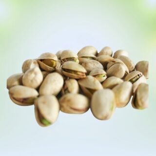 fresh green pistachios nuts