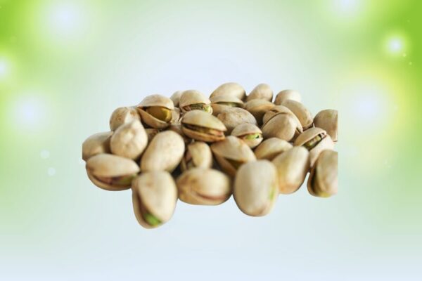 fresh green pistachios nuts