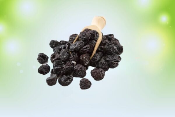 Here is Dried Cherries with background color white and green